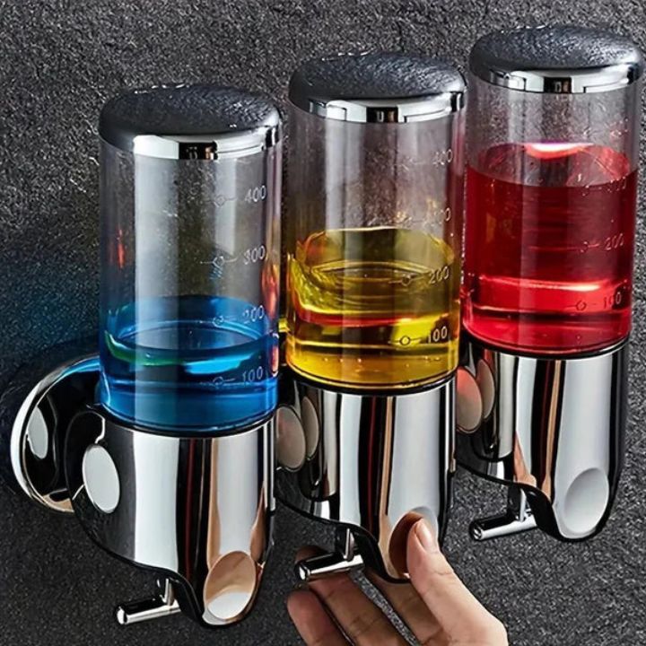 Aqualuxe Soap Dispenser | Wall-Mounted, Stainless Steel, Smooth Pump - Image 3