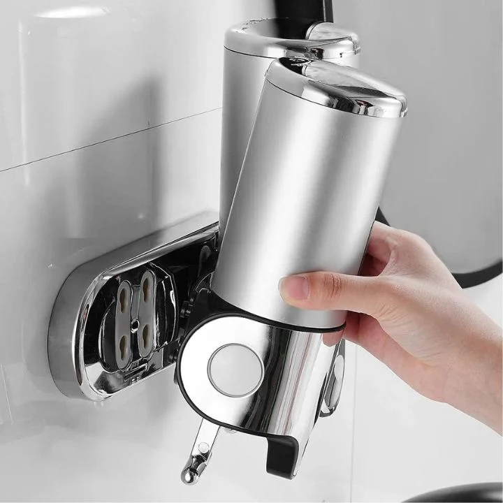 Aqualuxe Soap Dispenser | Wall-Mounted, Stainless Steel, Smooth Pump - Image 5