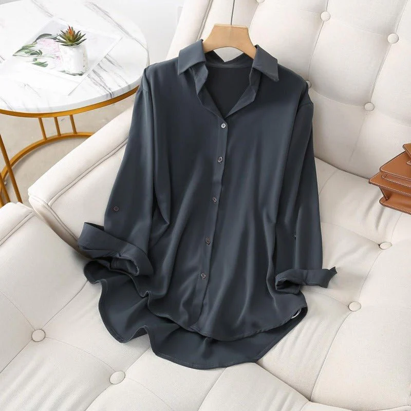 Ava Women's Blouse | Featherweight Linen, Elegant Design - Image 3