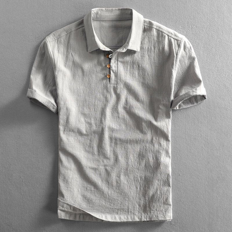 Avery Men's Polo Shirt | Linen-Cotton Blend - Image 11