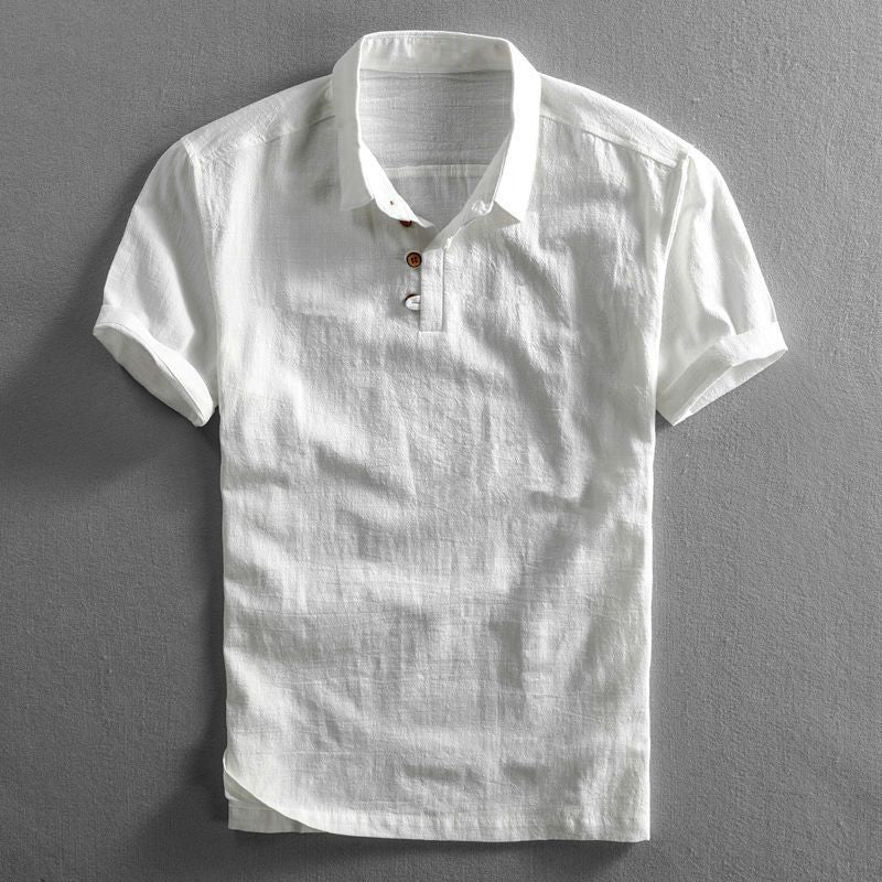 Avery Men's Polo Shirt | Linen-Cotton Blend - Image 12