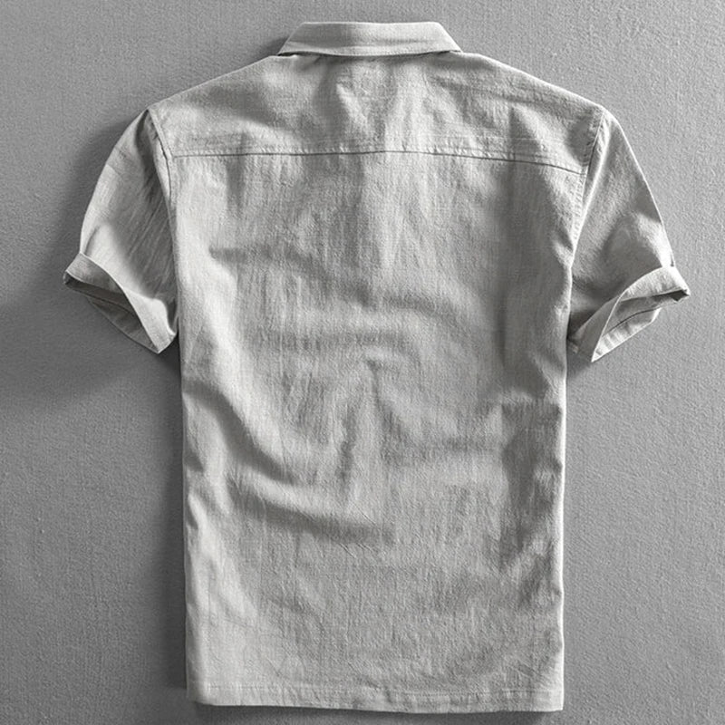 Avery Men's Polo Shirt | Linen-Cotton Blend - Image 3