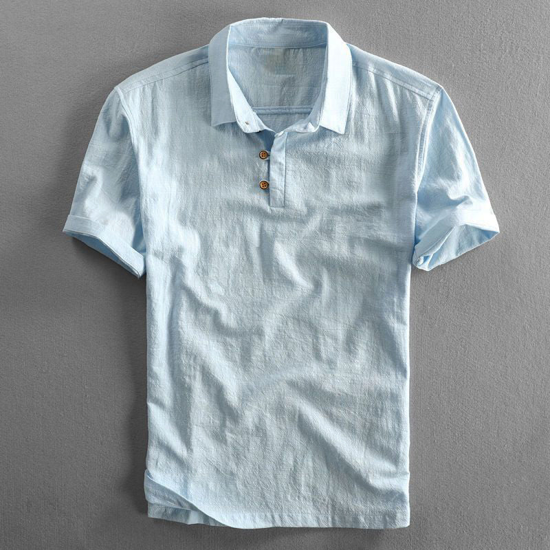 Avery Men's Polo Shirt | Linen-Cotton Blend - Image 4