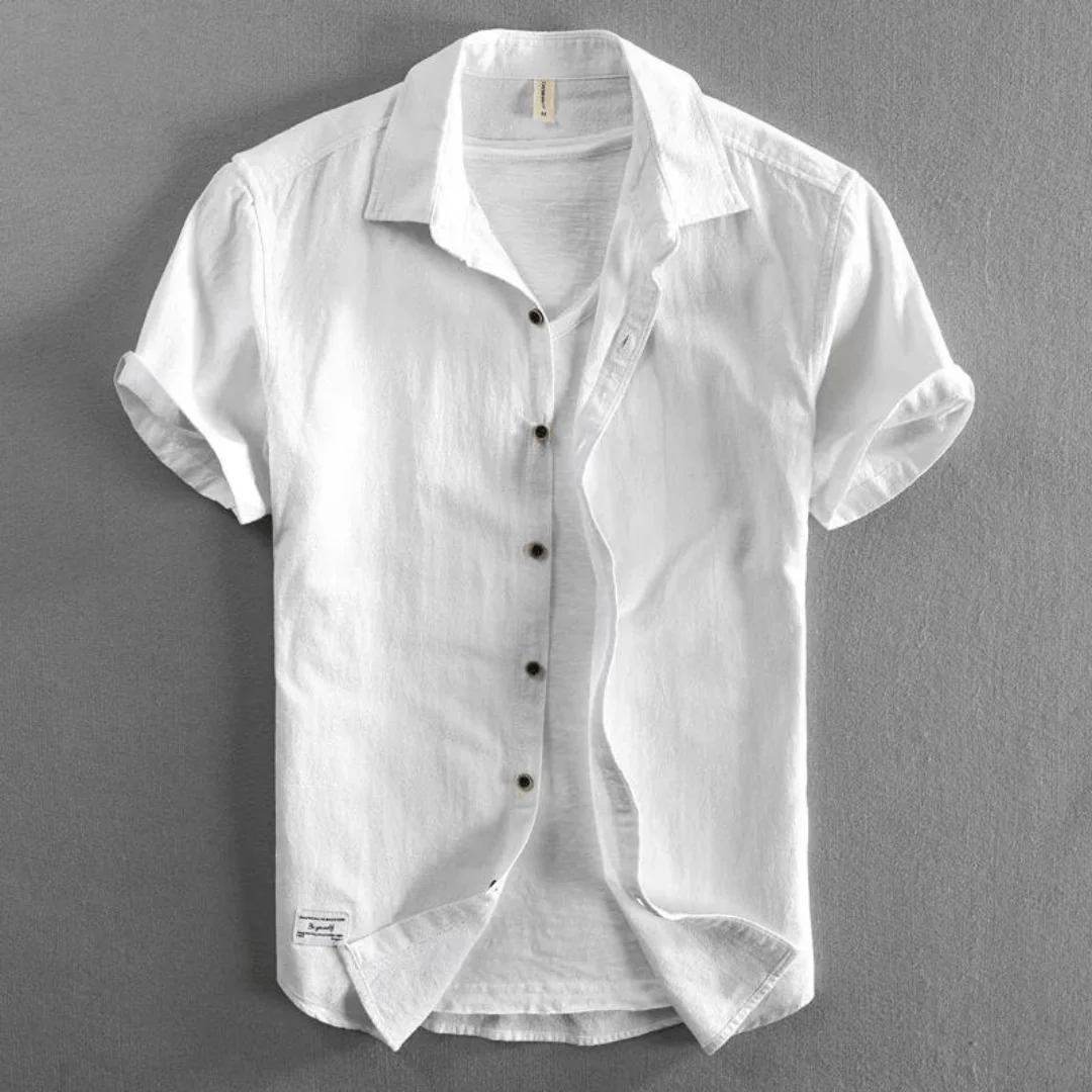 Avery Men's Shirt | Textured Cotton, Casual Fit - Image 10