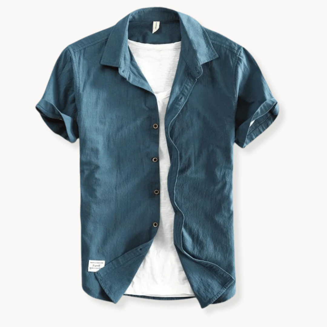 Avery Men's Shirt | Textured Cotton, Casual Fit - Image 11