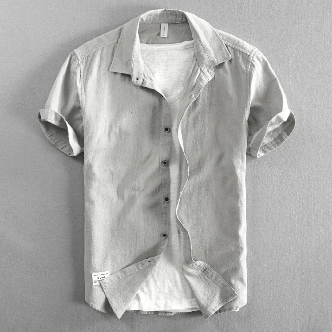 Avery Men's Shirt | Textured Cotton, Casual Fit - Image 8