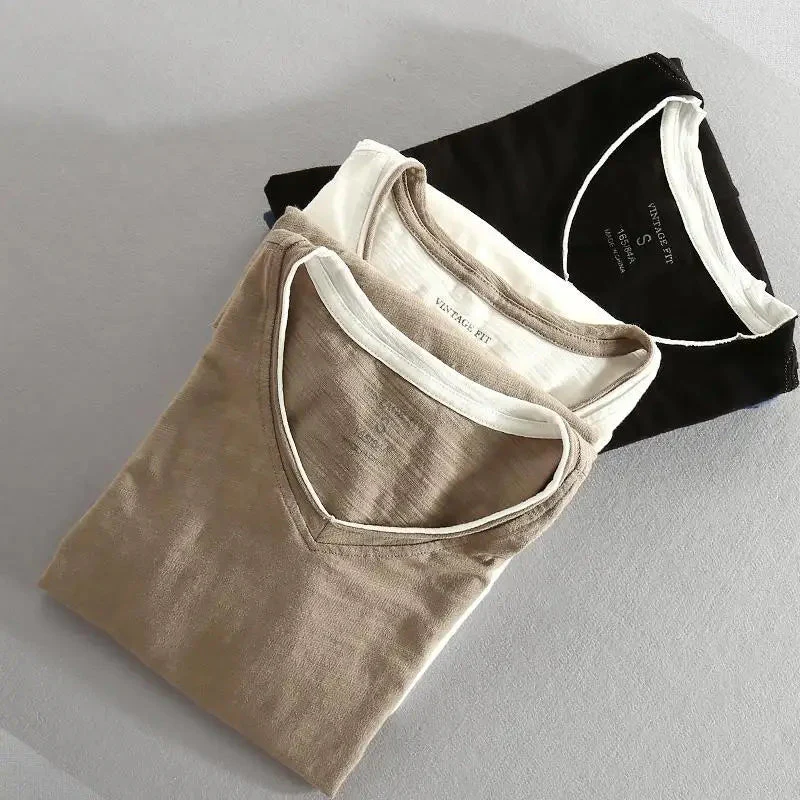Liora Men's V-Neck T-Shirt | Soft Cotton - Image 5