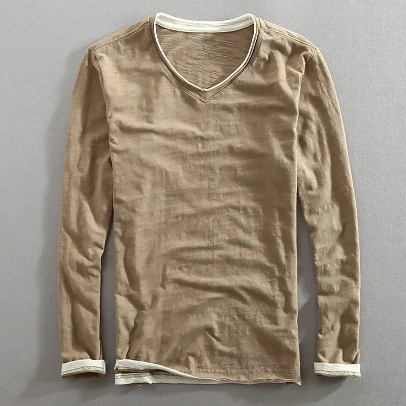 Liora Men's V-Neck T-Shirt | Soft Cotton - Image 7