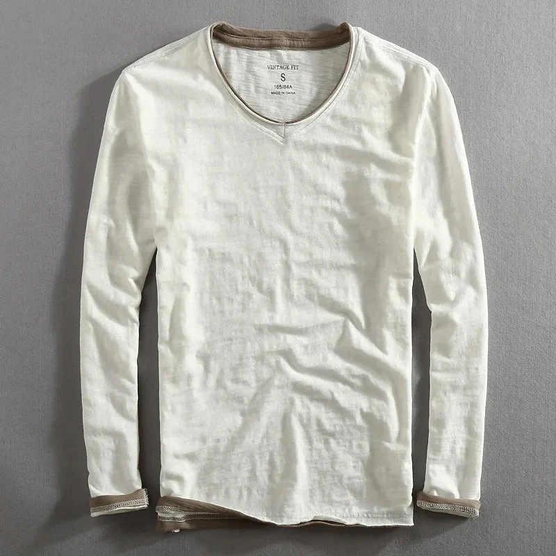 Liora Men's V-Neck T-Shirt | Soft Cotton - Image 9