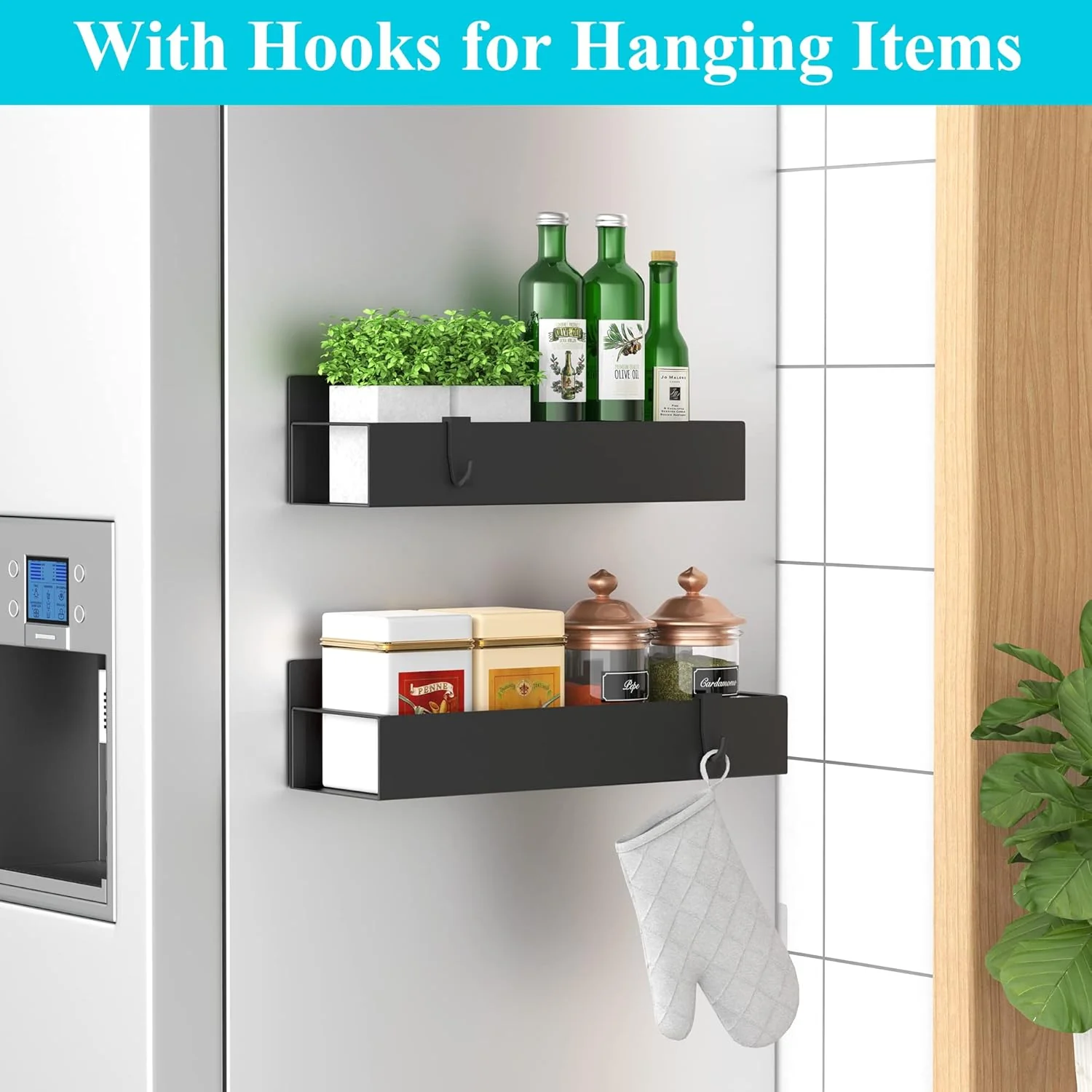 Magnetic Kitchen Spice Rack with Reinforced Steel Frame - Image 4