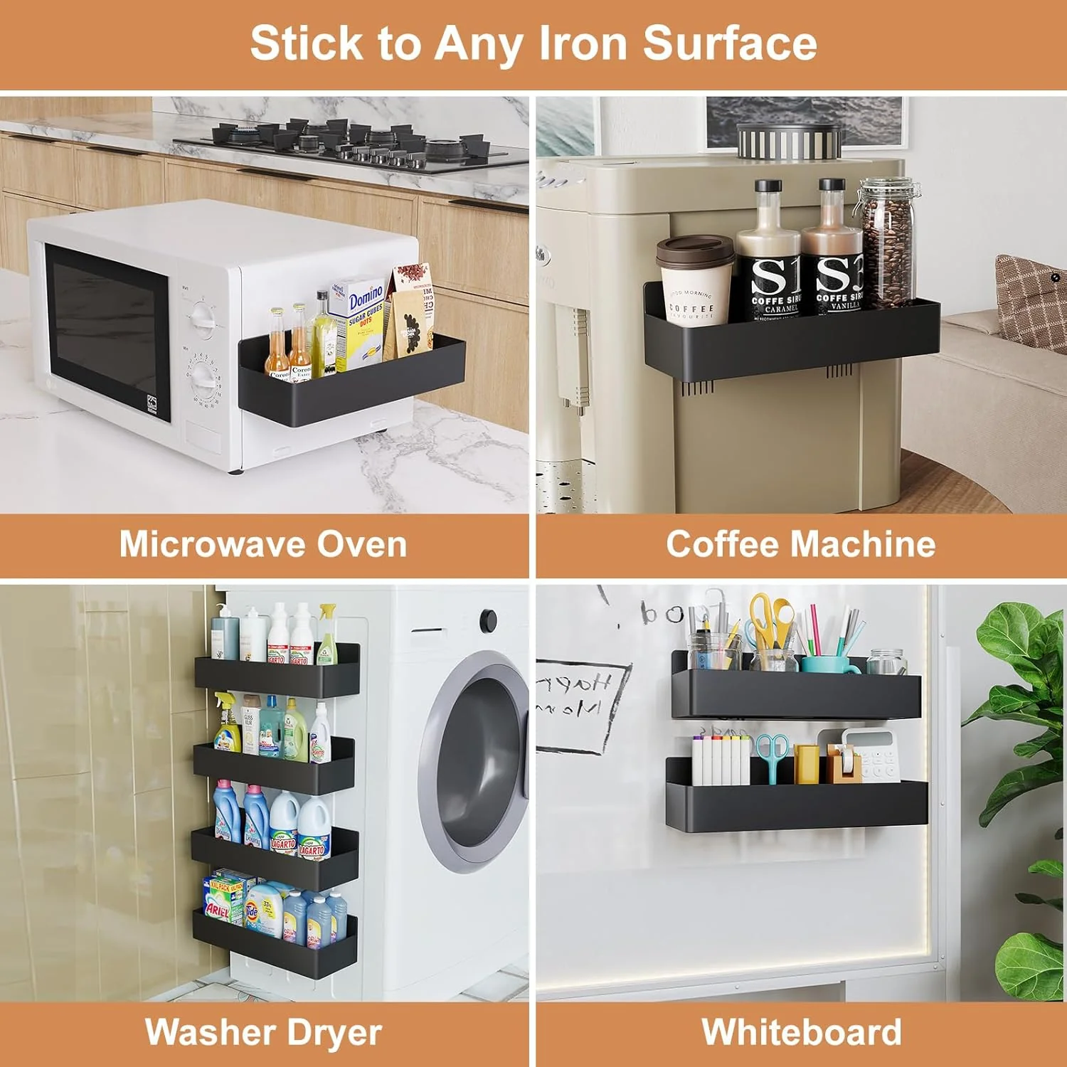 Magnetic Kitchen Spice Rack with Reinforced Steel Frame - Image 6