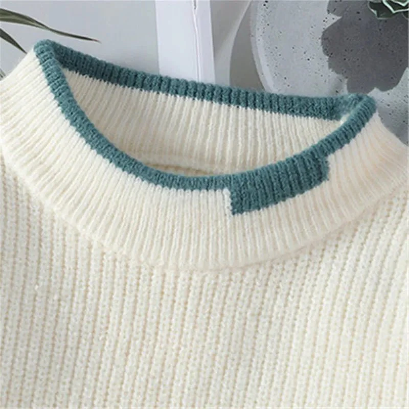 Maverick Men's Pullover Sweater | Wool Blend, Geometric Patchwork Design - Image 4