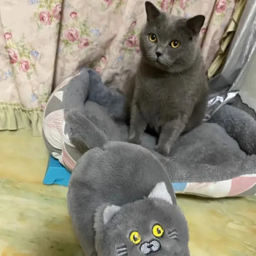 MiloCat Slippers — Plush Indoor Slippers with Durable Grip Sole - Image 5