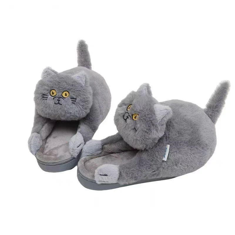 MiloCat Slippers — Plush Indoor Slippers with Durable Grip Sole - Image 7