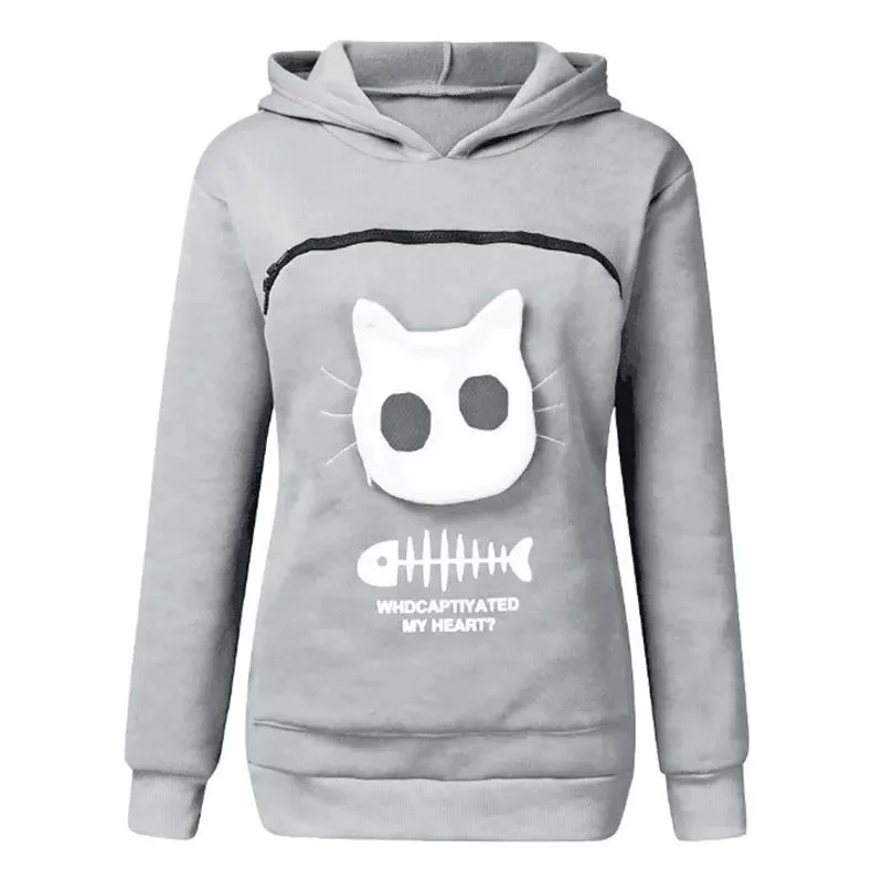 Nivara — Fleece Hoodie Sweatshirt with Kangaroo Pocket for Small Cats - Image 15