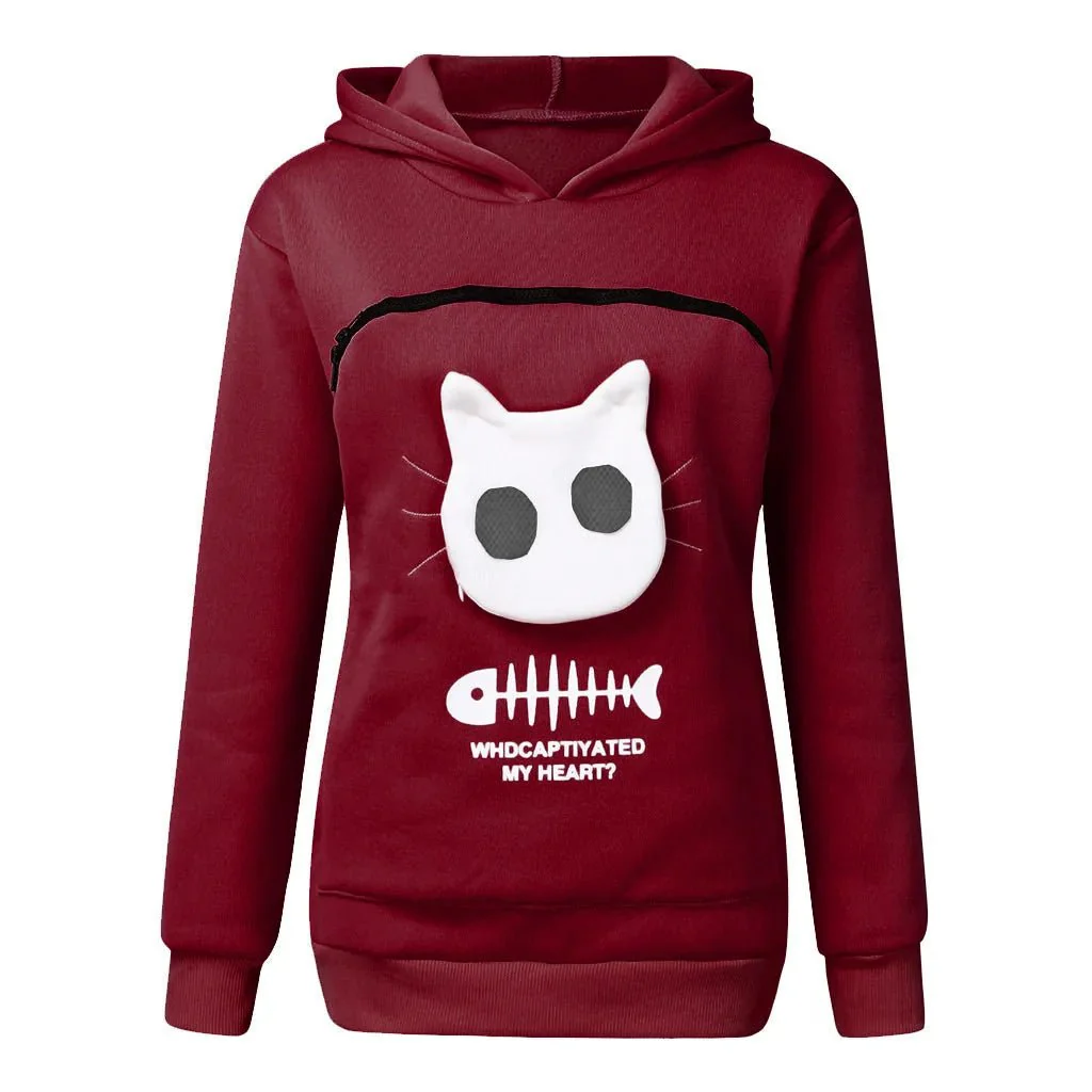 Nivara — Fleece Hoodie Sweatshirt with Kangaroo Pocket for Small Cats - Image 16