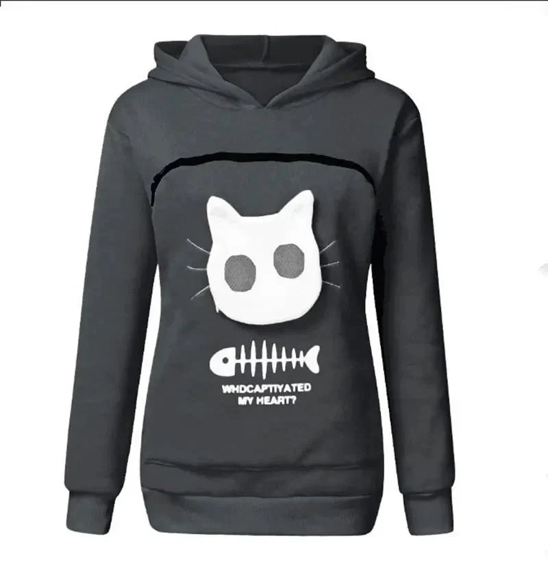 Nivara — Fleece Hoodie Sweatshirt with Kangaroo Pocket for Small Cats - Image 18