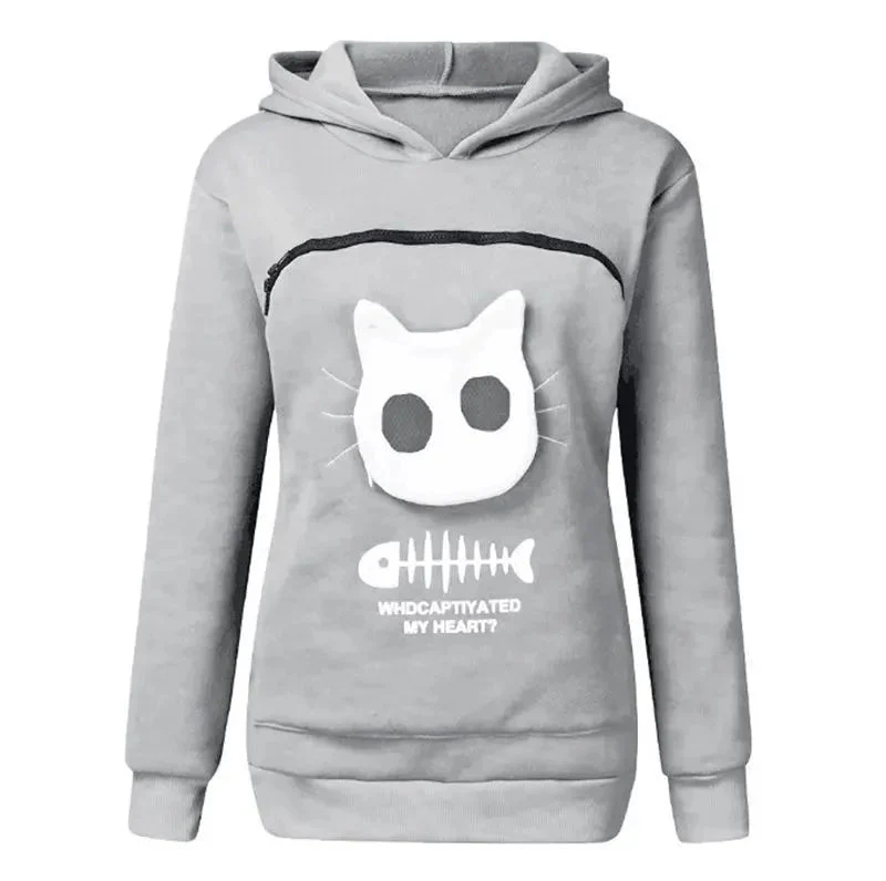 Nivara — Fleece Hoodie Sweatshirt with Kangaroo Pocket for Small Cats - Image 20
