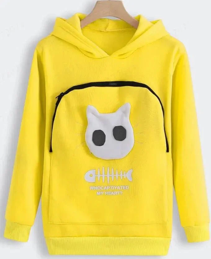 Nivara — Fleece Hoodie Sweatshirt with Kangaroo Pocket for Small Cats - Image 23