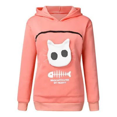 Nivara — Fleece Hoodie Sweatshirt with Kangaroo Pocket for Small Cats - Image 8
