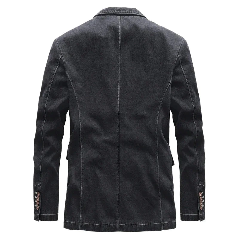 Nora's Denim Jacket | Vintage-Inspired, Premium Dark-Wash Denim - Image 3