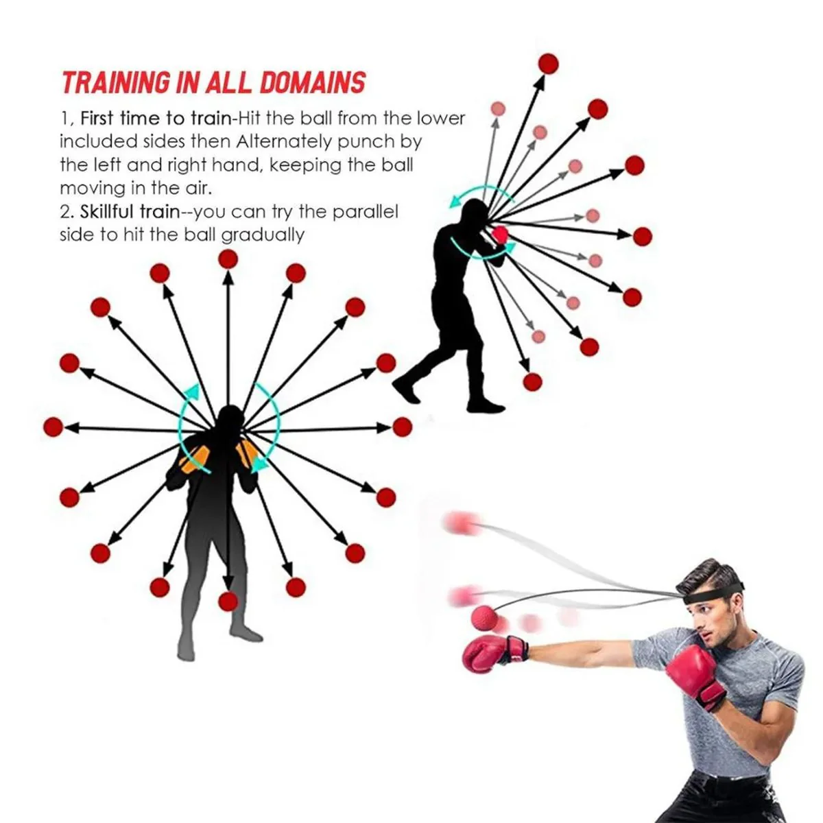 ReflexStrike Head-Mounted Boxing Ball Trainer - Image 5
