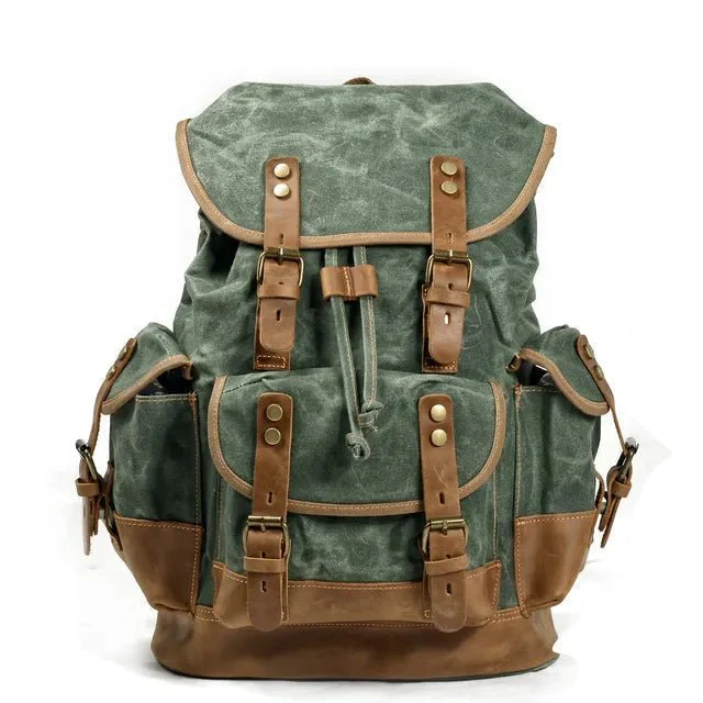 Rover Travel Backpack | Durable Waxed Canvas, Water-Resistant - Image 3
