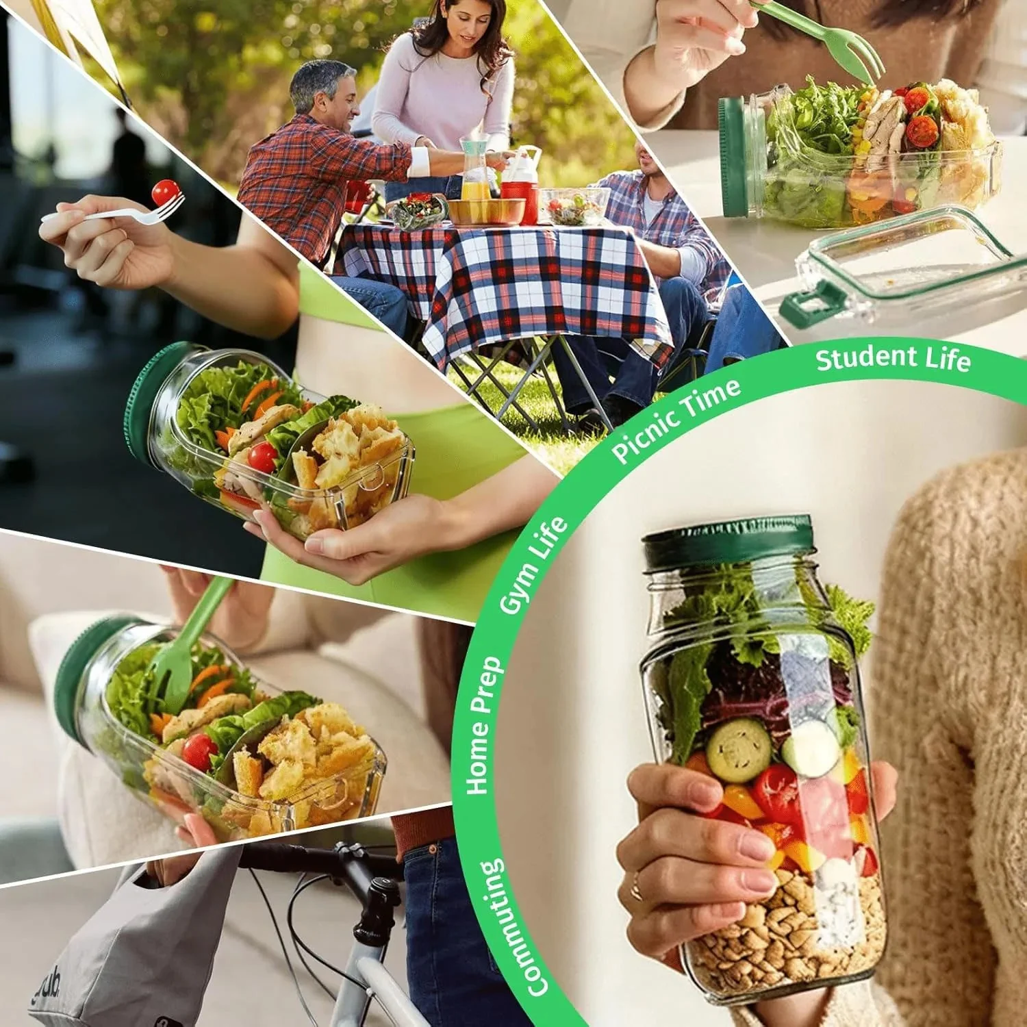 Savor Salad Pod | Leakproof Food Storage Container for Fresh Fruits and Vegetables - Image 5