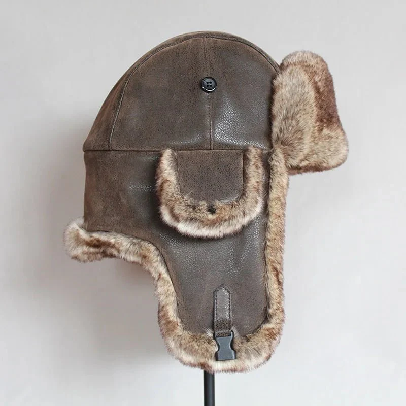 Siberian Trooper Winter Hat | Plush Synthetic Fur, Ear Flap Design - Image 3