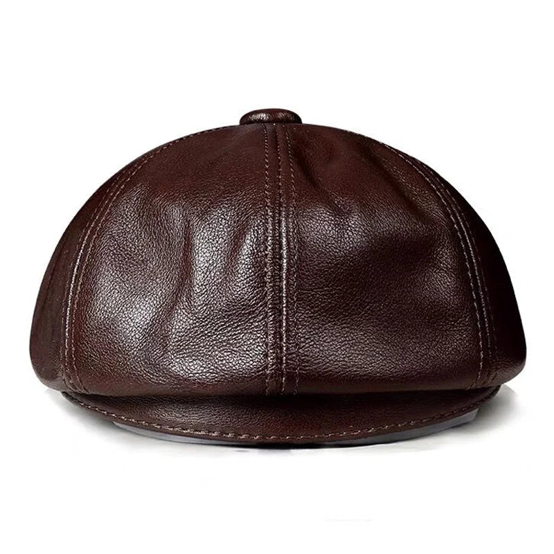 "The Timeless Gatsby" Leather Cap - Image 3