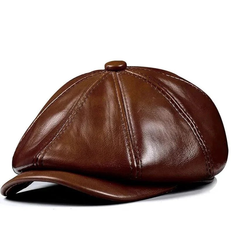 "The Timeless Gatsby" Leather Cap - Image 6