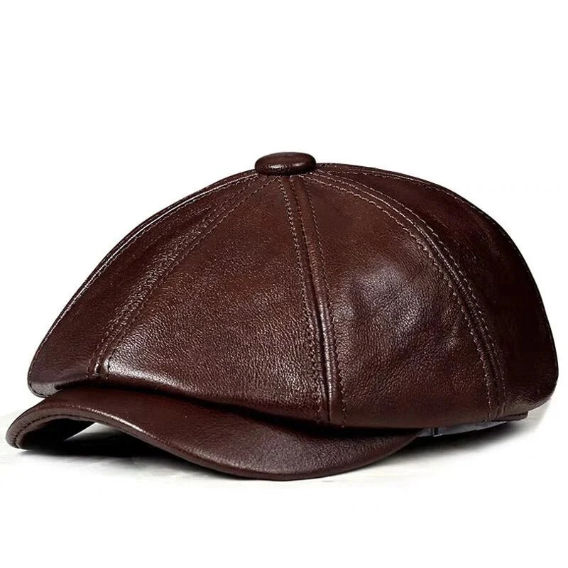 "The Timeless Gatsby" Leather Cap - Image 8