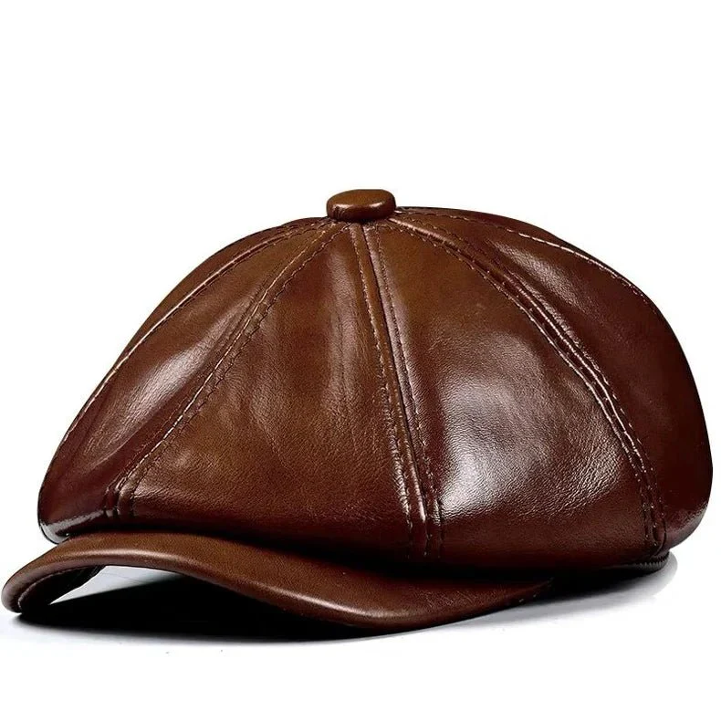 "The Timeless Gatsby" Leather Cap - Image 9
