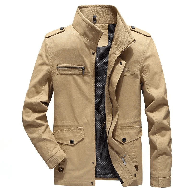 Tovren Men's Jacket | Lightweight Cotton with Secure Pockets - Image 8