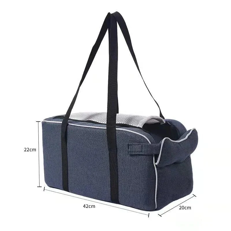 Foldable Pet Car Seat for Small Pets with Secure Console Fit - Image 11