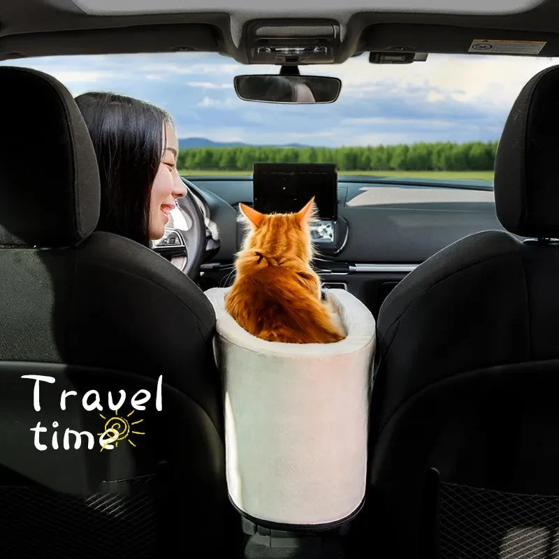 Foldable Pet Car Seat for Small Pets with Secure Console Fit - Image 6