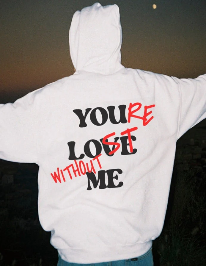 Yonder Hoodie | Casual Letter Print, Comfortable Loose Fit - Image 5