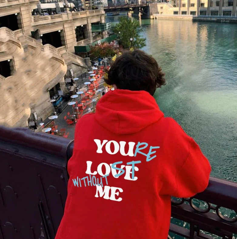 Yonder Hoodie | Casual Letter Print, Comfortable Loose Fit - Image 7